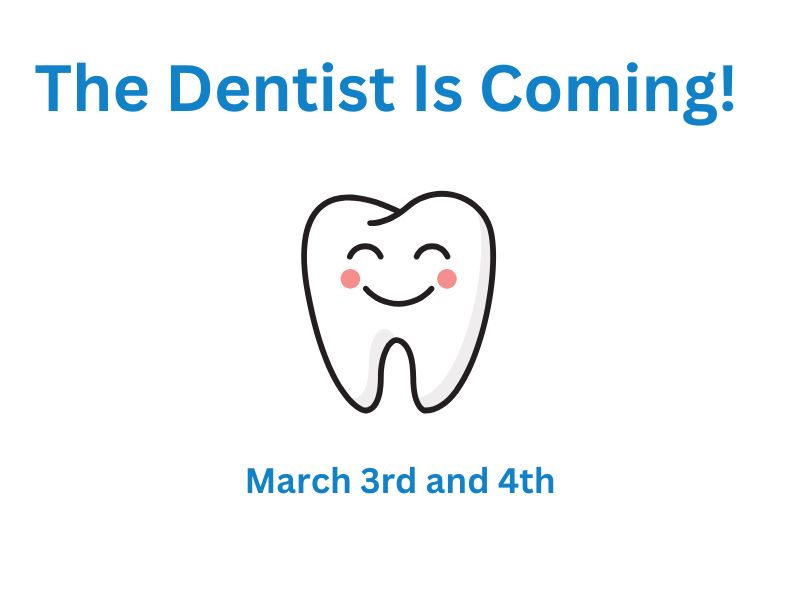 The Smile Illinois-Mobile Dentists return to Blackwell School.  The dental team will provide exams, teeth cleaning, fluoride treatment, and sealants.  