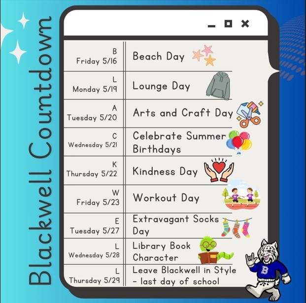 BLACKWELL COUNTDOWN!